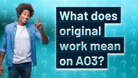 ao3 original|ao3 original work meaning.